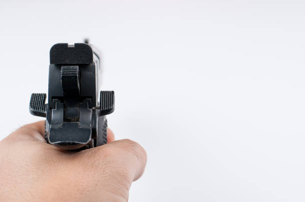 istock Gun isolated on white background.Pistol isolated. 1178782782