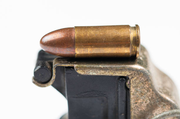 istock Bomb and bullet isolated on white background.Copy space. 1178782860