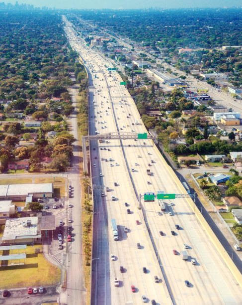 istock Aerial view of Highway, Miami. 1178789119