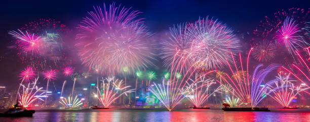istock Fireworks Countdown at Hong Kong 1178789688