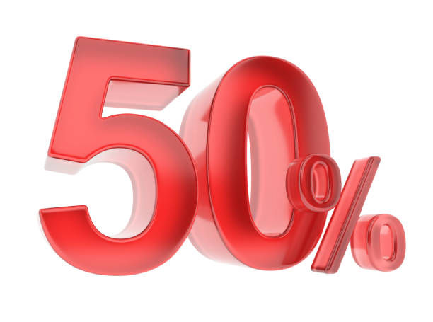 istock Fifty percent off discount 1178789831