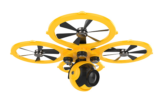 3D Rendering drone quad copter