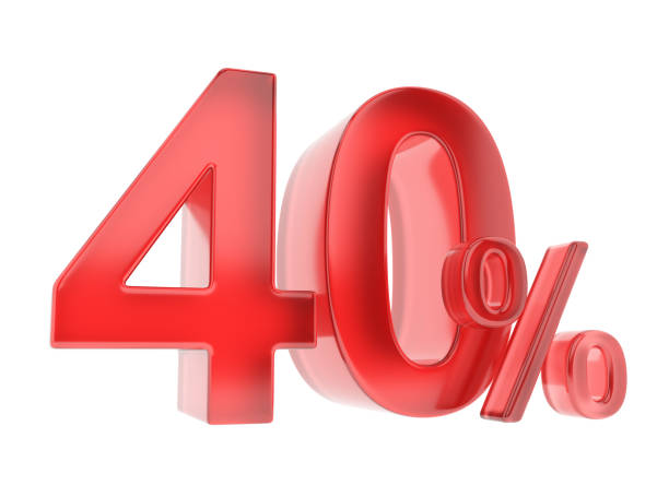 istock Forty percent off discount 1178790052