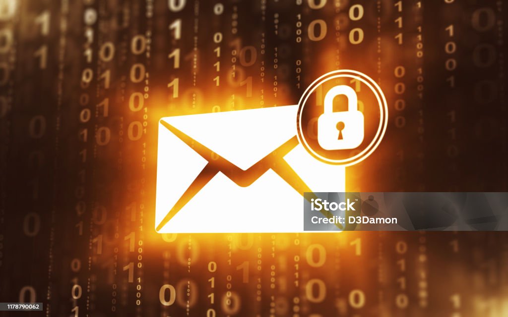 Secure Email Sign Secure Mail Concept Stock Photo - Download Image Now - E-Mail, Security ...