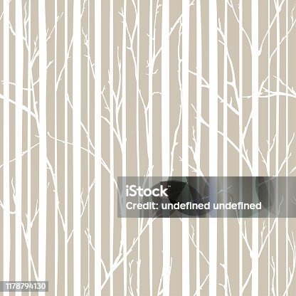 istock Branches of trees intertwine. Seamless pattern natural theme. Branches and stripes pattern 1178794130