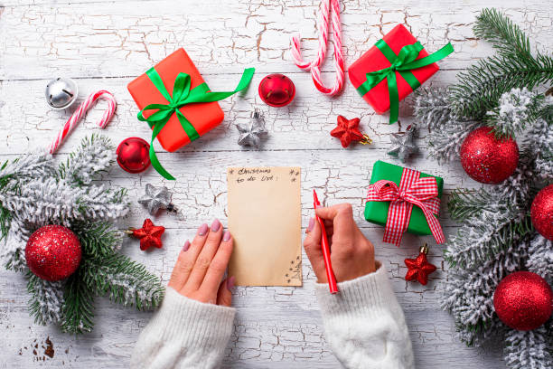 istock Christmas to do list and presents 1178801290