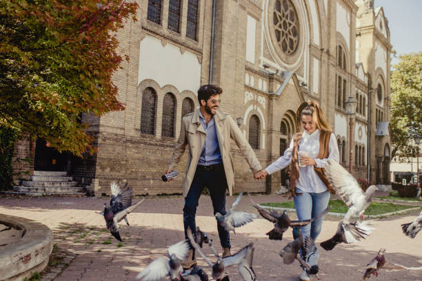istock Young couple in a beautiful city 1178802800