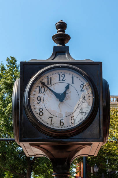 istock Clock tower in small town USA 1178806113