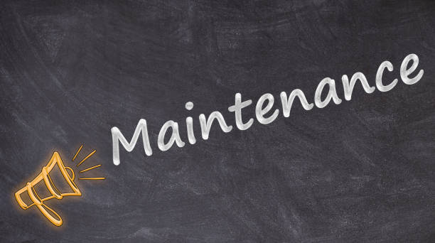 istock Maintenance written on blackboard with megaphone 1178809377