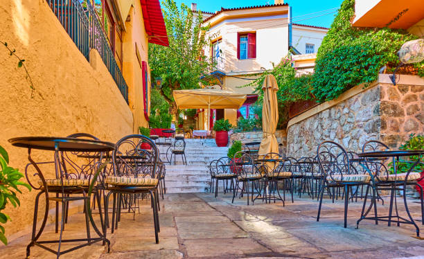 istock Street cafe in Plaka district in Athens 1178819273