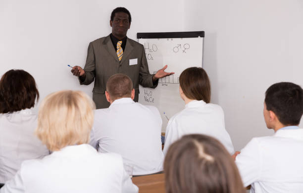 istock African American male lecturing at medical conference 1178819836