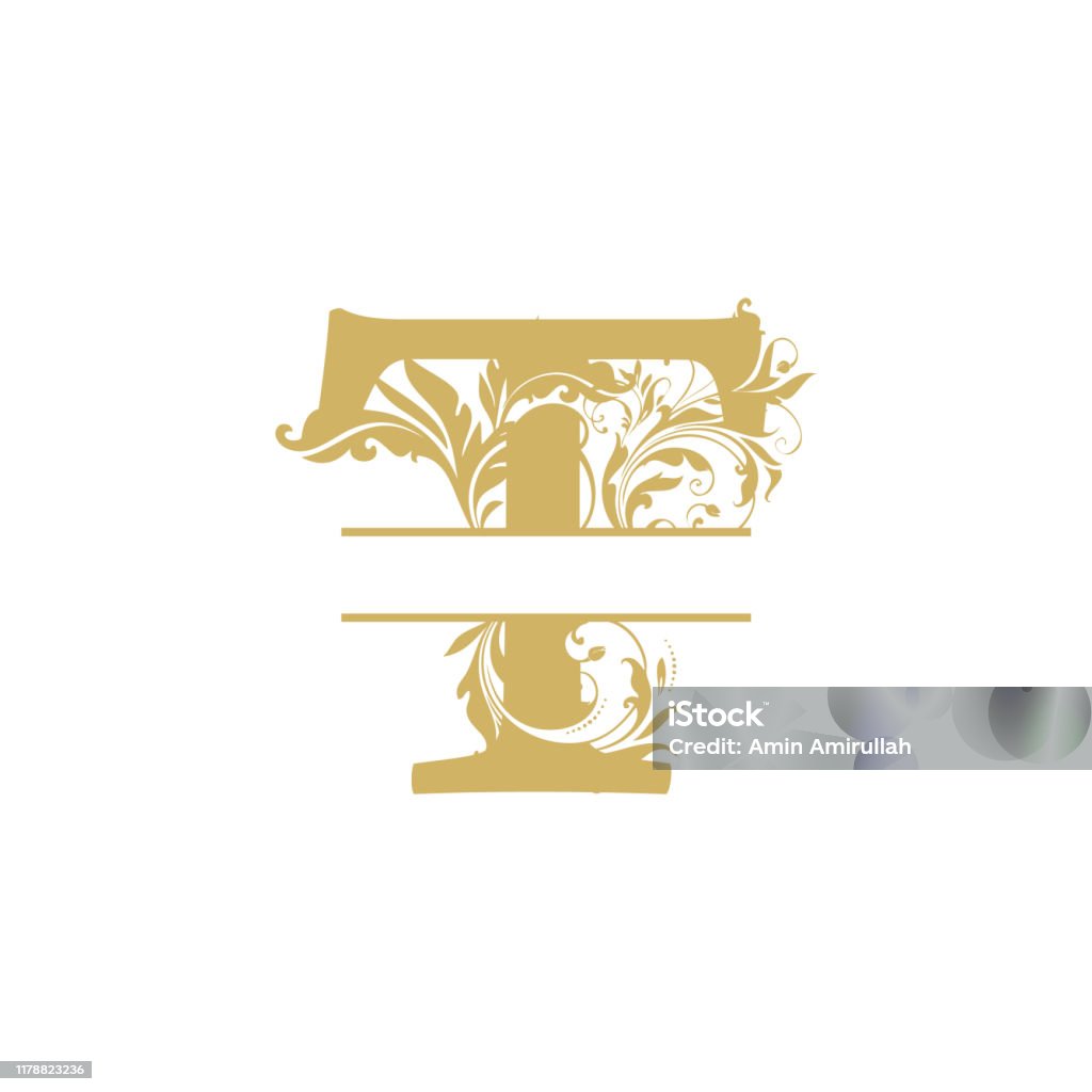 Vector Ban Đầu T Chữ Cái Sang Trọng Vẻ Đẹp Hưng Thịnh Trang Trí ...