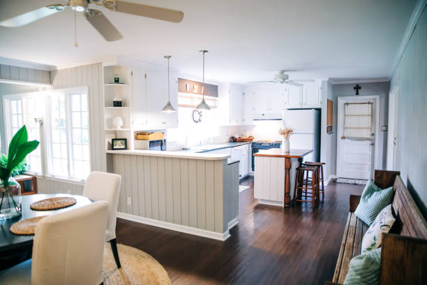 istock small eat in kitchen dining area with table and chairs 1178827142