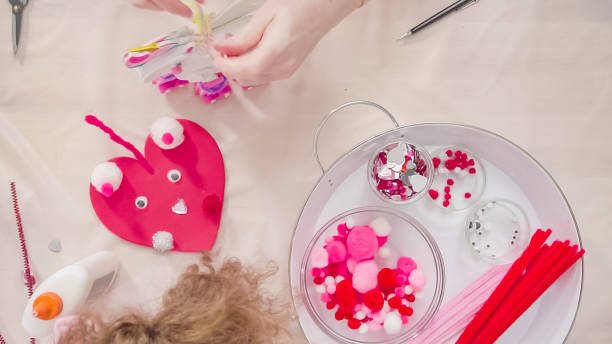 istock Mother and daughter making Valentine's Day 1178827289