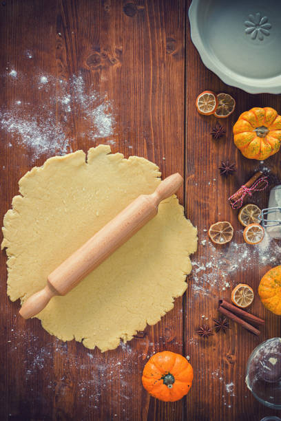 istock Preparing pumpkin pie for the holidays at home 1178827366