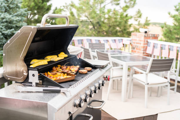 istock Grilling small potatoes with slices of garlic 1178829138