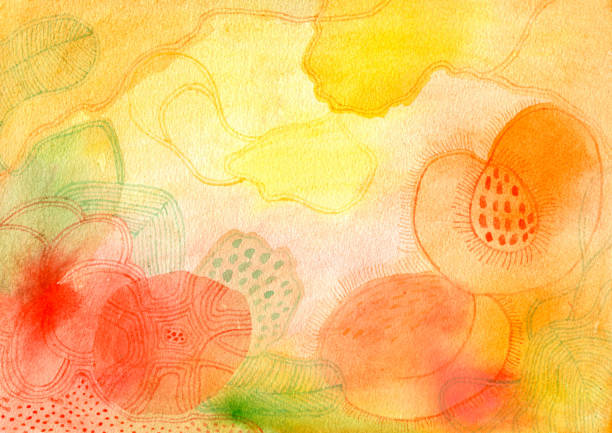 복숭아와 장미 향수 - peach fruit backgrounds textured stock illustrations
