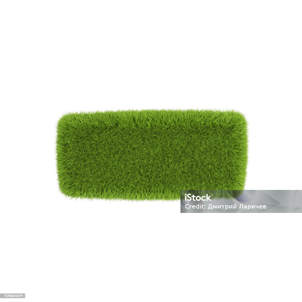 Grass Minus sign Symbol isolated on white background - 3D illustration Grass Minus sign Symbol isolated on white background - 3D illustration. Grass Stock Photo