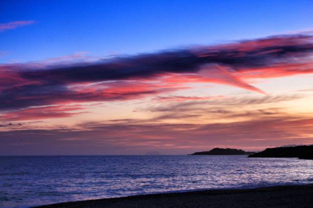istock Sunset on Isla Plana beach in Cartagena, Murcia 1178841723