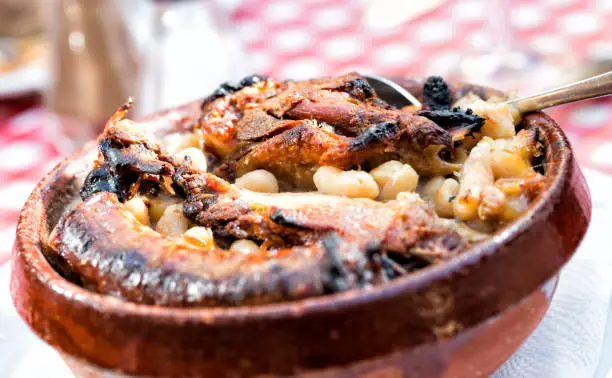 Cassoulet, typical food from Carcassonne, France