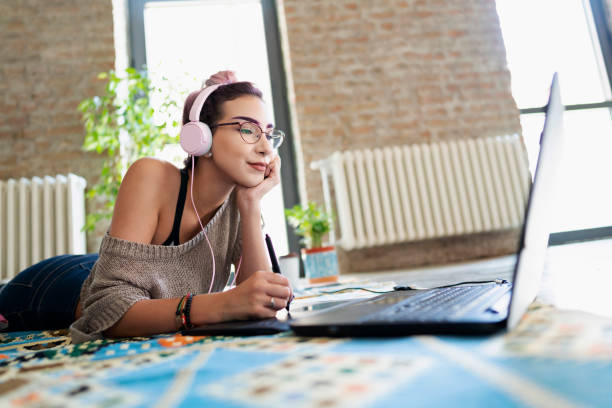 istock Digital learning is much more interesting and enjoyable to her 1178857942