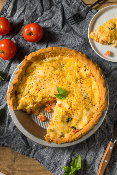 istock Homemade Cheesy Tomato Pie 1178860769
