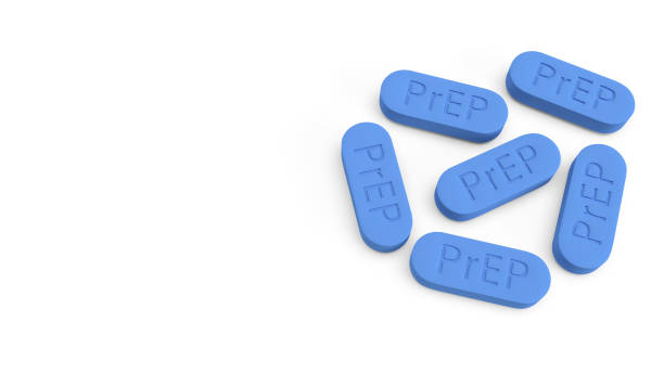 PrEP is HIV prevention pill for medical concept 3d rendering. The PrEP is HIV prevention pill for medical concept 3d rendering. antiviral drug stock pictures, royalty-free photos & images
