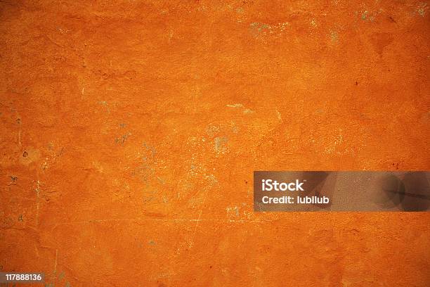 Photo libre de droit de Golden Orange Grunge Mur Texture banque d'images et plus d'images libres de droit de Orange - Couleur - Orange - Couleur, Mur, Technique grunge du papier froissé