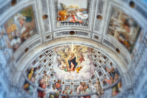 Ornate ceiling decoration background