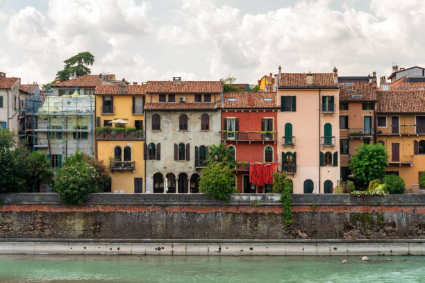 Verona, Italy riverbank
