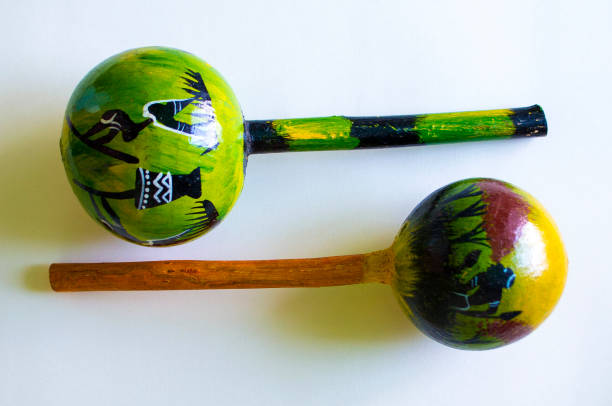 istock Maracas Cuban folk musical instrument on a white background 1178887369