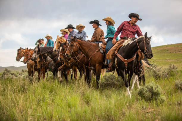 istock Cowboy Ranchers on horses in Utah, USA 1178887393