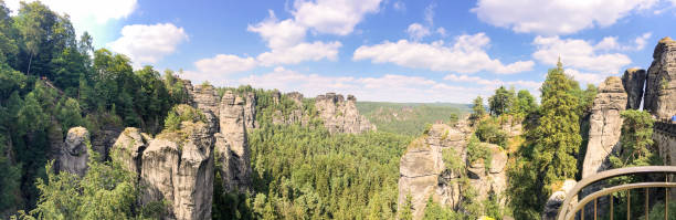 istock Panoramic view of Bastei Park, Saxony - Germny 1178889380