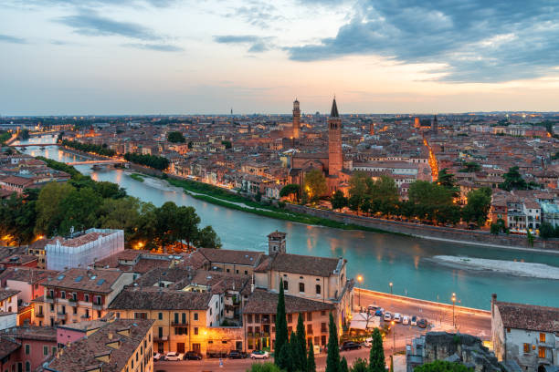 istock Verona, Italy scenic sunset view 1178889529