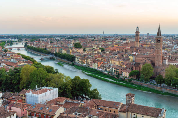 istock Verona, Italy scenic sunset view 1178890101