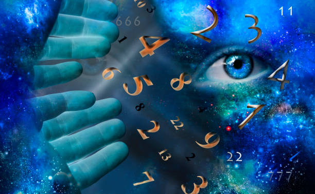 istock Big eye in space and numbers in hand 1178894986