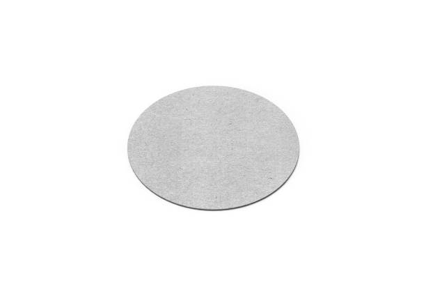 istock Round cardboard coaster mock up template on isolated white background, 3d illustration 1178899860