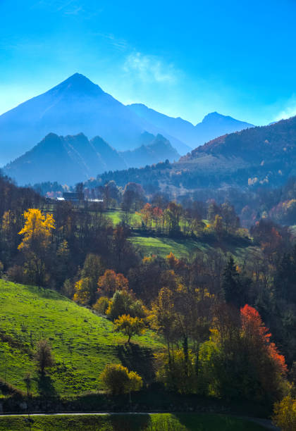 Autumn Landscape in Mountains