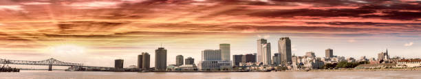 istock Panoramic view of New Orleans skyline at dusk 1178908172