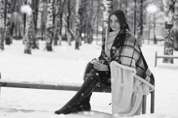istock A girl in a winter cloudy day 1178922472
