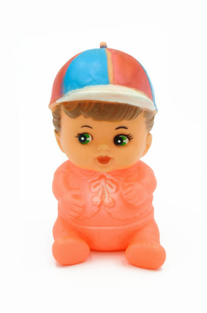 istock Vintage baby doll on white background 1178924905