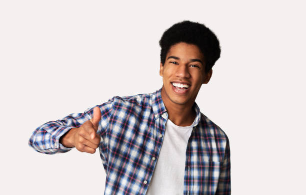 istock Hey you! Cheerful black guy indicating happily at camera 1178925372