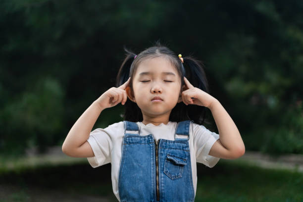 istock Cute girl meditating 1178929046
