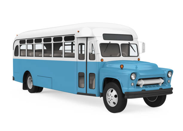 istock Vintage School Bus Isolated 1178929066