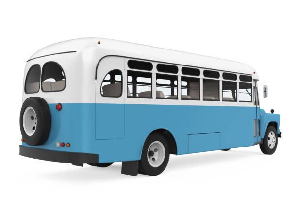 istock Vintage School Bus Isolated 1178929120