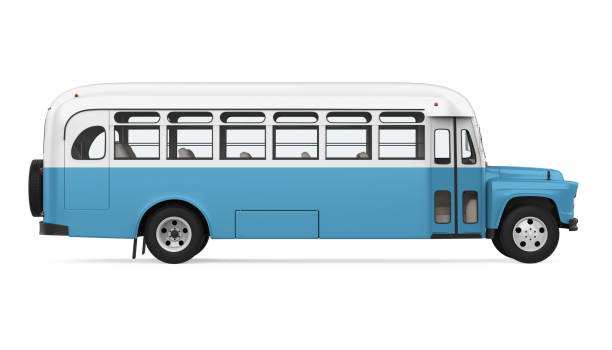 istock Vintage School Bus Isolated 1178929174
