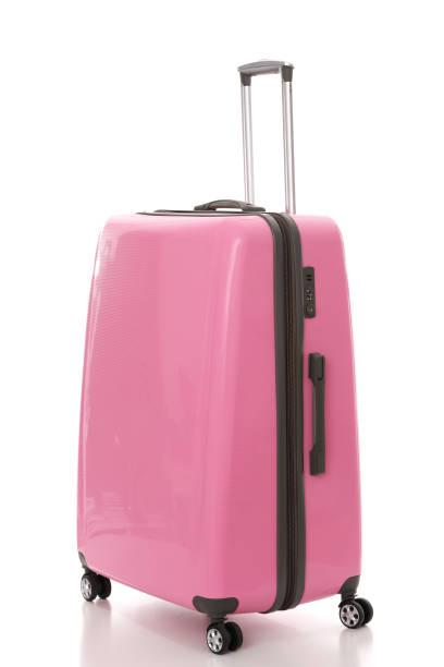 istock Pink, oversize luggage isolated on white background. 1178935272