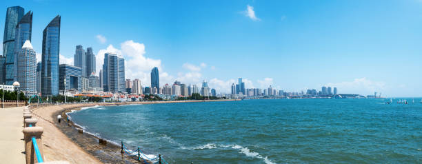 istock Beautiful City Skyline, Qingdao, China 1178943740