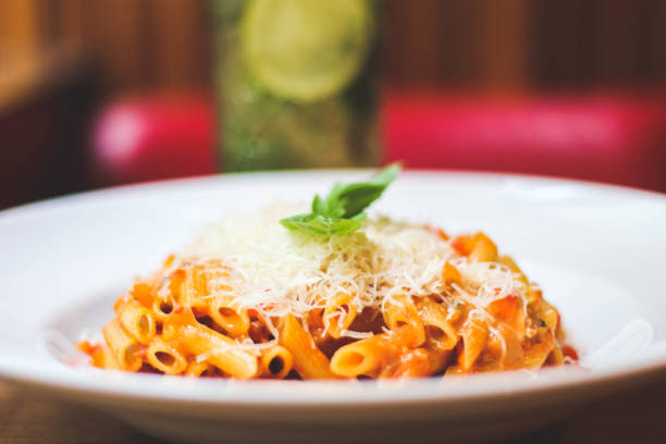 istock Pasta with tomato sauce and cheese 1178945724