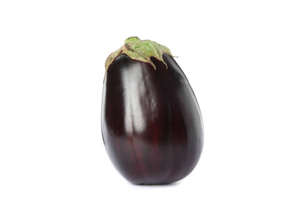istock Fresh ripe eggplant isolated on white background 1178946346
